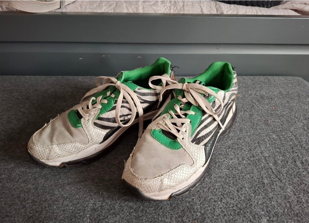 Borg Sneakers met Zebra- en Luipaardprint, Overige kleuren, Borg, Ophalen of Verzenden, Sneakers of Gympen