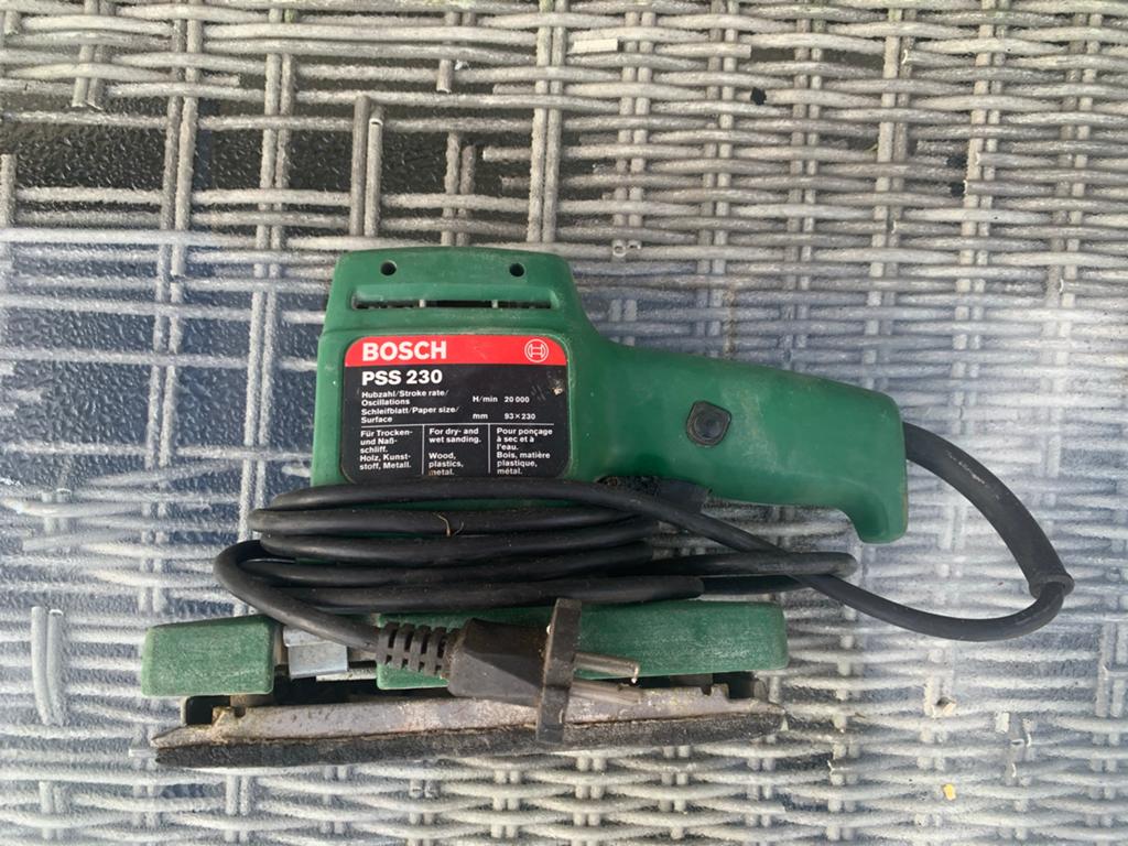 Bosch PSS 230 Vlakschuurmachine, Ophalen, Gebruikt, Minder dan 600 watt, Vlakschuurmachine