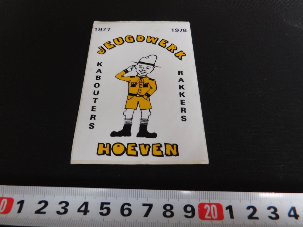sticker Hoeven Jeugdwerk 1977-1978 Kabouters Rakkers, Verzamelen, Stickers, Ophalen, Zo goed als nieuw