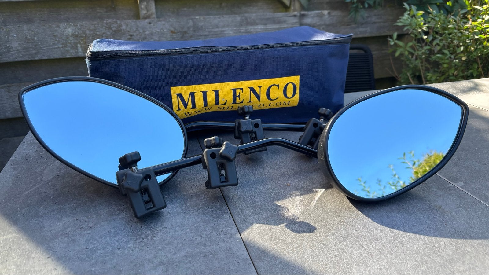 Milenco aero III caravan spiegels, Caravans en Kamperen, Caravan accessoires, Ophalen, Gebruikt