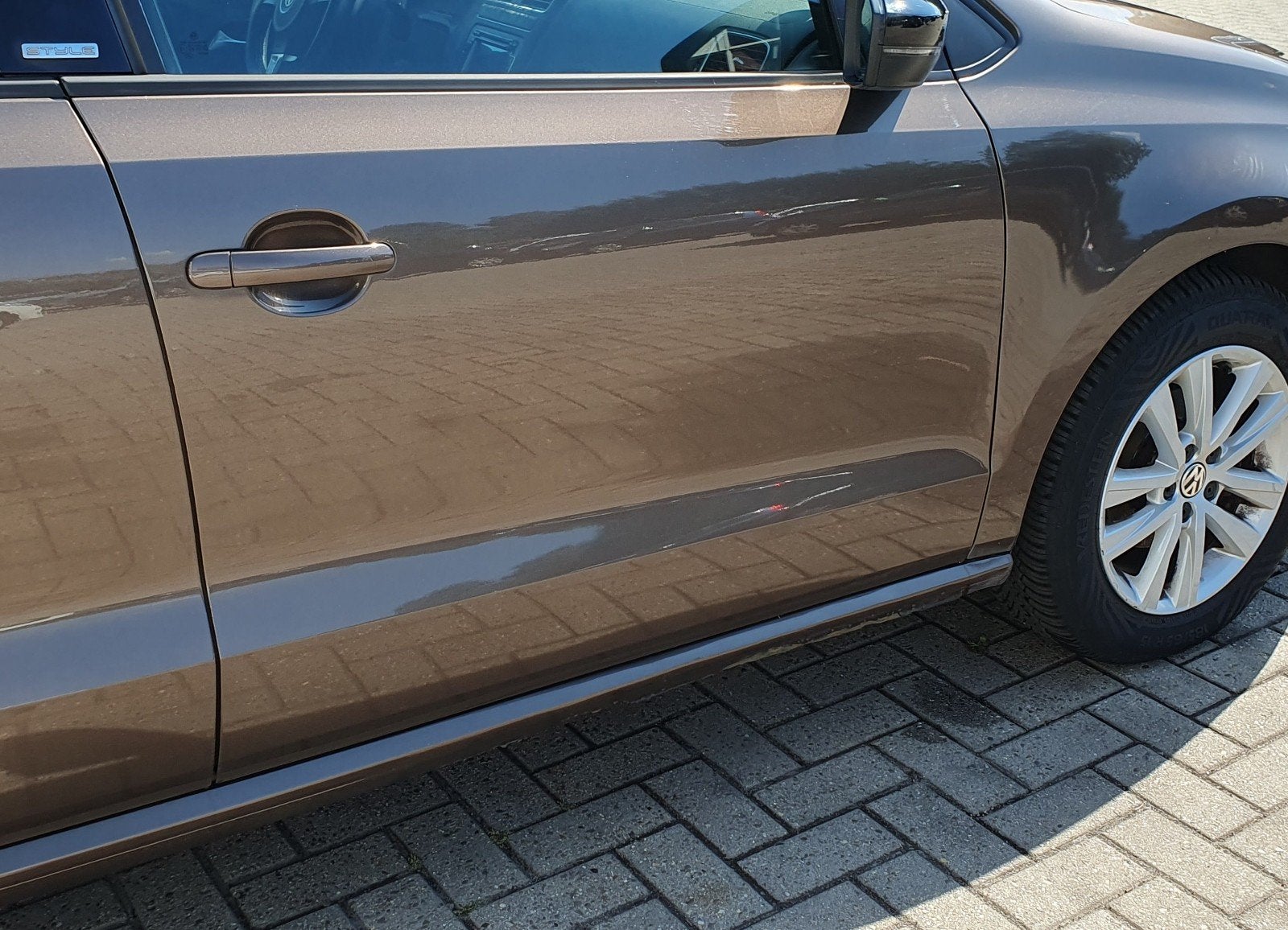 Portier rechtsvoor Volkswagen Polo 2012, Ophalen, Voor, Volkswagen, Deur