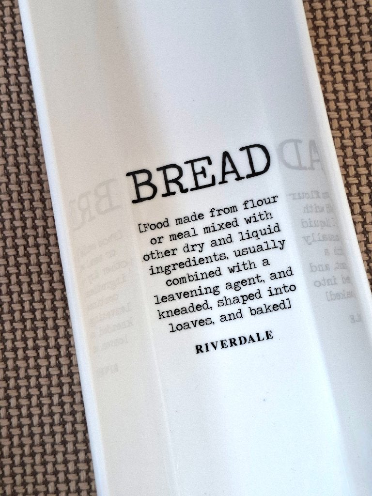 Schaal voor (stok)brood, merk Riverdale, Ophalen, Schaal, Geglazuurd, Zo goed als nieuw