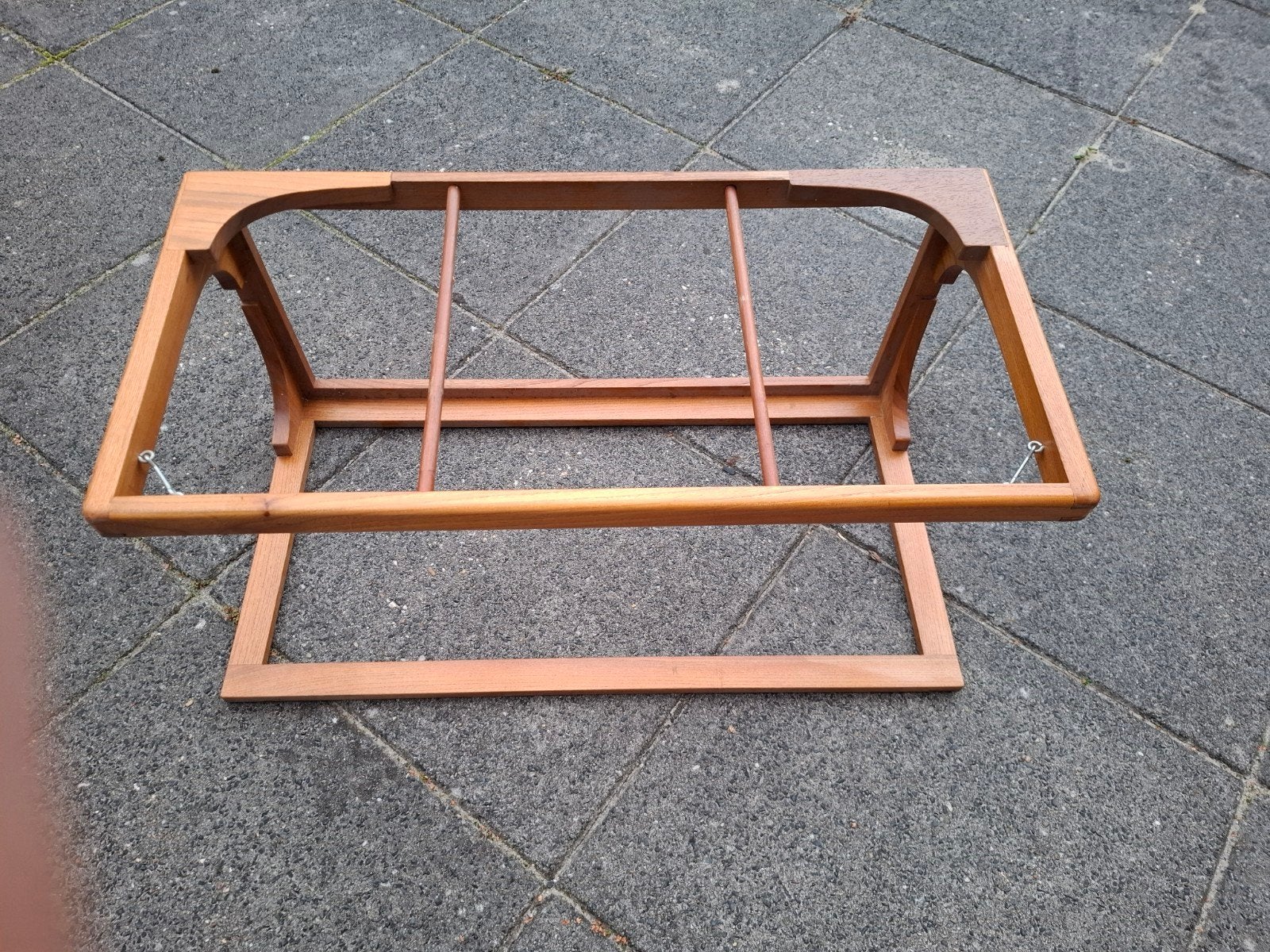 Vintage Teakhouten Tijdschriftenrek / Salontafel Onderstel, Ophalen