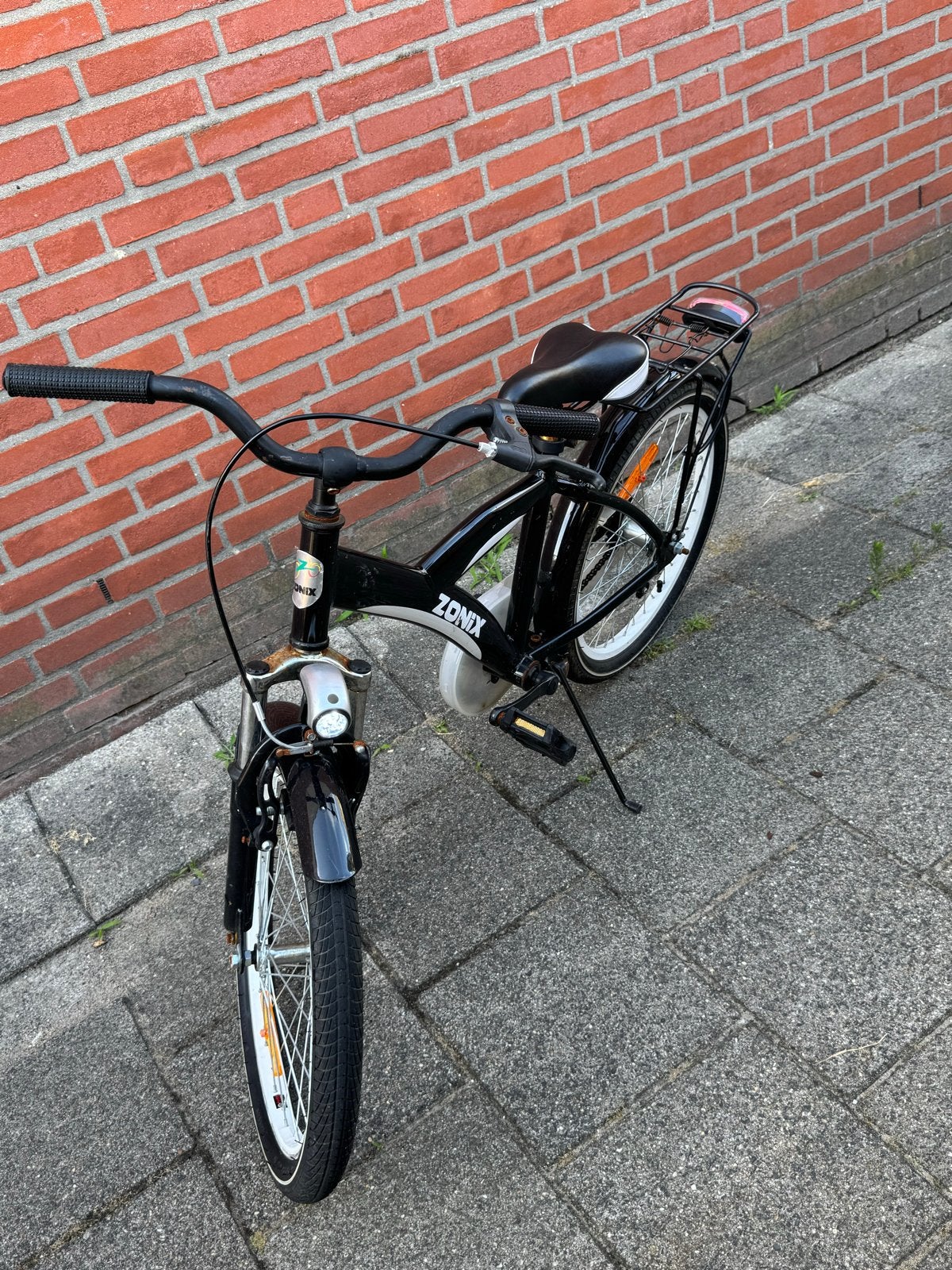Zonix kinderfiets 20 inch - Zwart terugtraprem, Ophalen, Gebruikt, Terugtraprem, 16 tot 20 inch