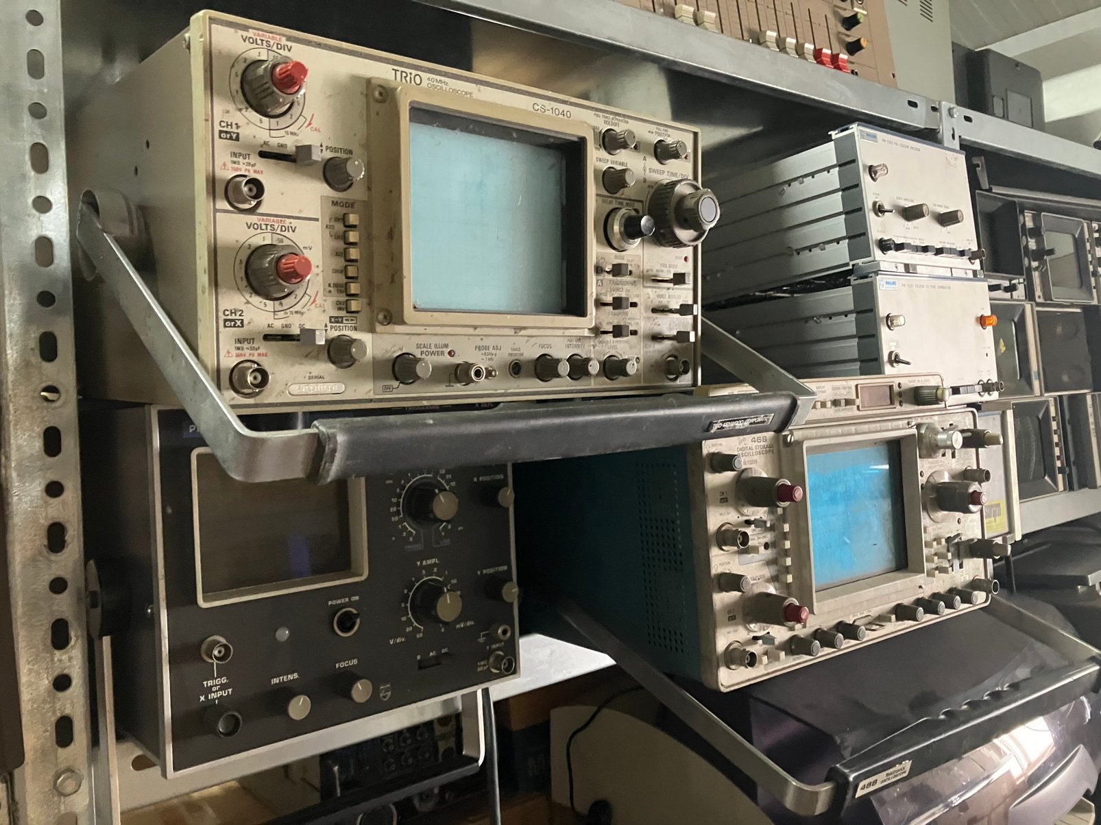 Oscilloscopen trio philips, Elektriciteit, Daar, Ophalen, Trio