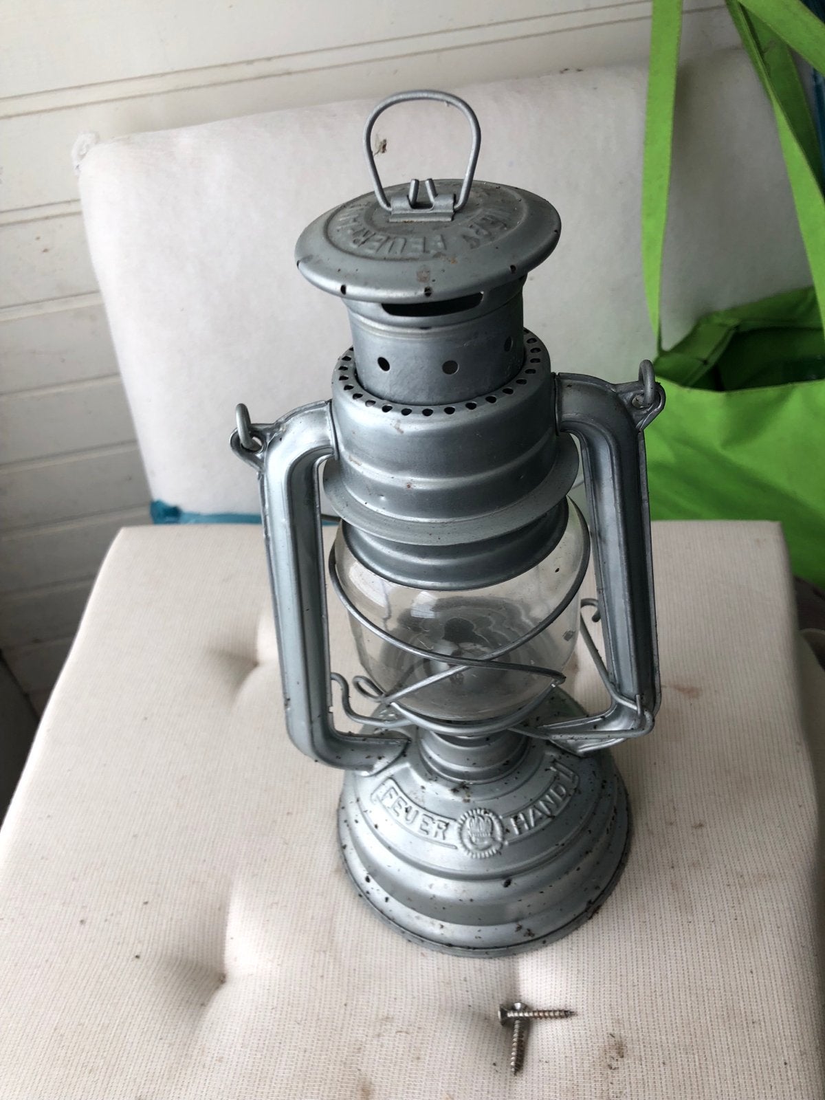 Vintage Feuerhand stormlantaarn met extra lont, Antiek en Kunst, Antiek | Lampen, Ophalen of Verzenden