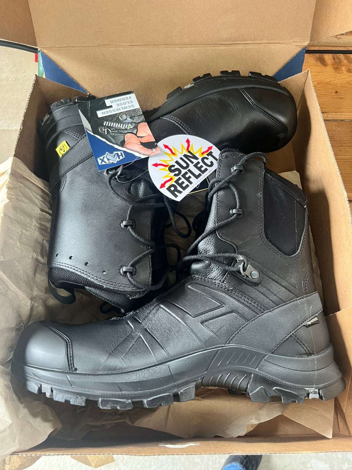 Heroes HAIX Black eagle werkschoenen mt 45, Ophalen of Verzenden, Zo goed als nieuw, Zwart, Werkschoenen