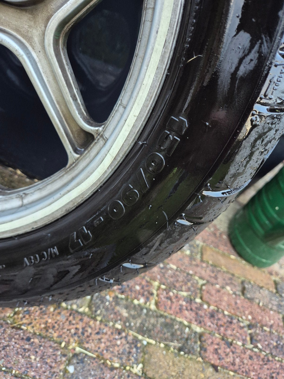 BMW K75 K100 achterwiel met Michelin band, Brembo remklauw, Motoren, Ophalen, Gebruikt