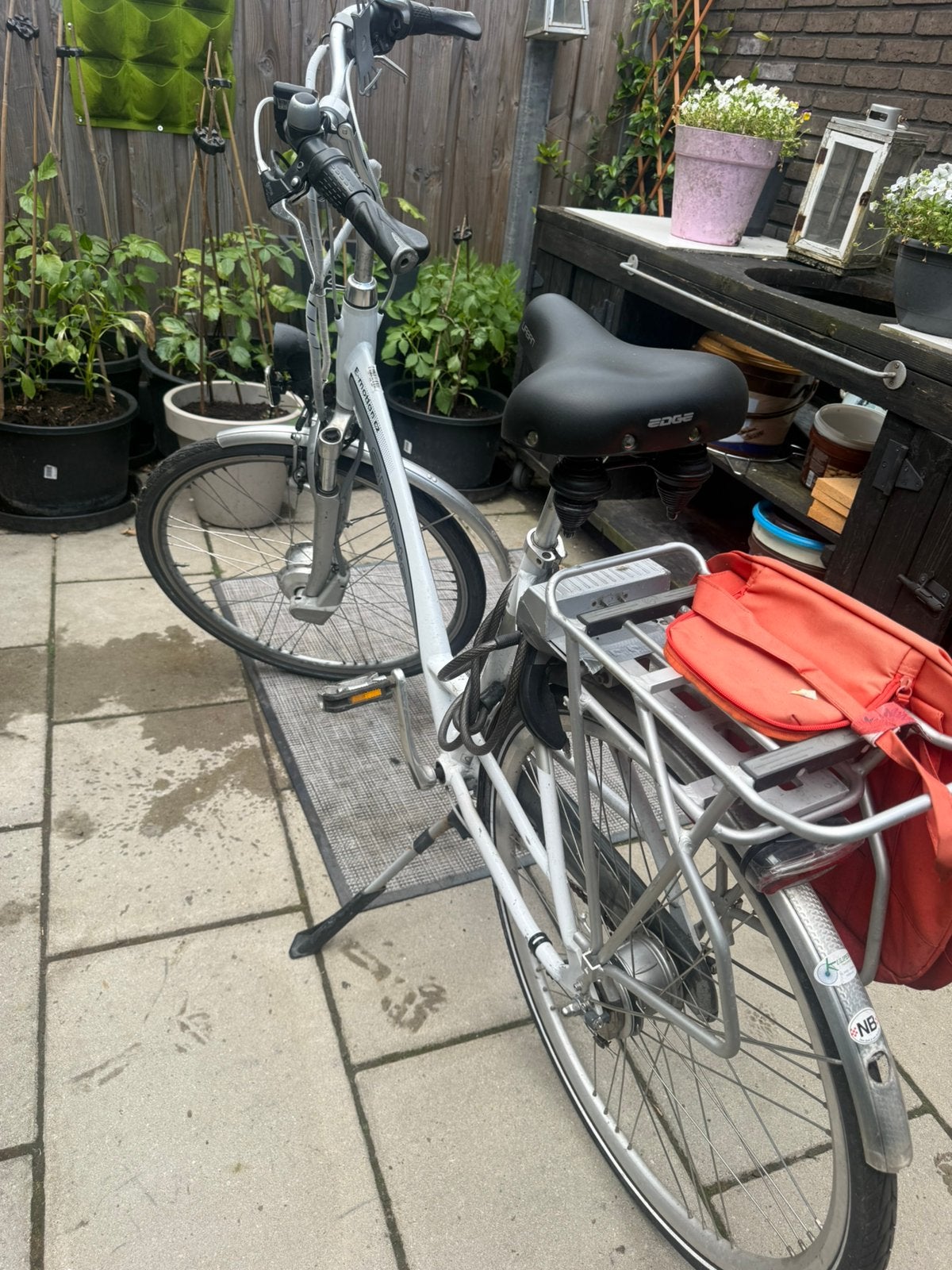 Nette elektrische damesfiets met nieuwe batterij, Overige merken, Velgrem, Ophalen of Verzenden, 53 tot 56 cm