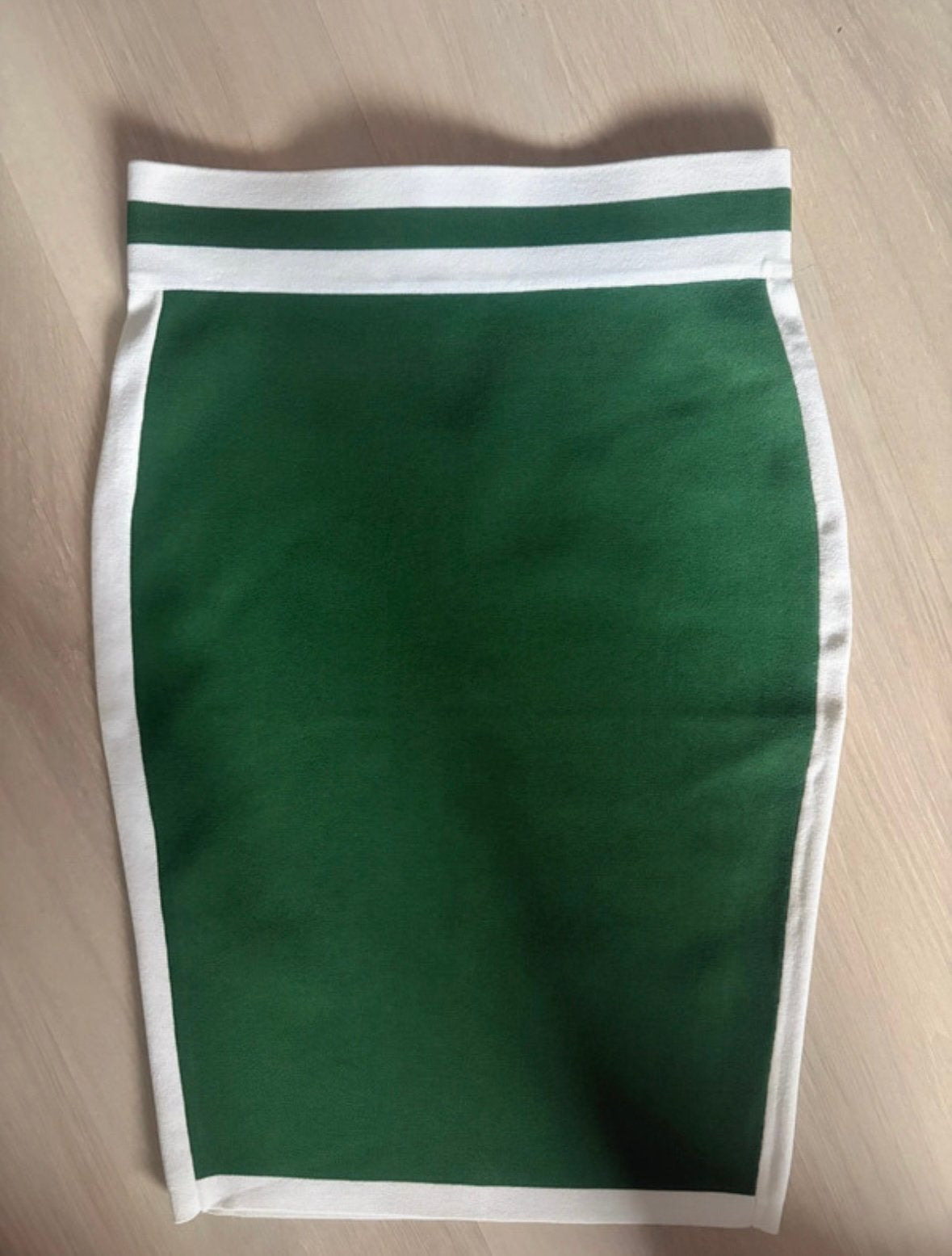 Question (koker-) rok groen/wit – maat 36, Ophalen of Verzenden, Zo goed als nieuw, Maat 36 (S), Boven de knie