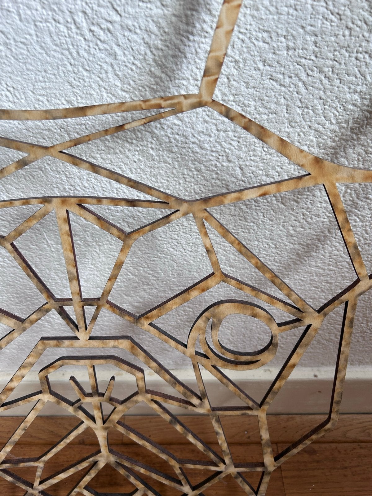 Houten wanddecoratie Franse Bulldog - Lichtgewicht, Ophalen, Hout, Zo goed als nieuw, Modern
