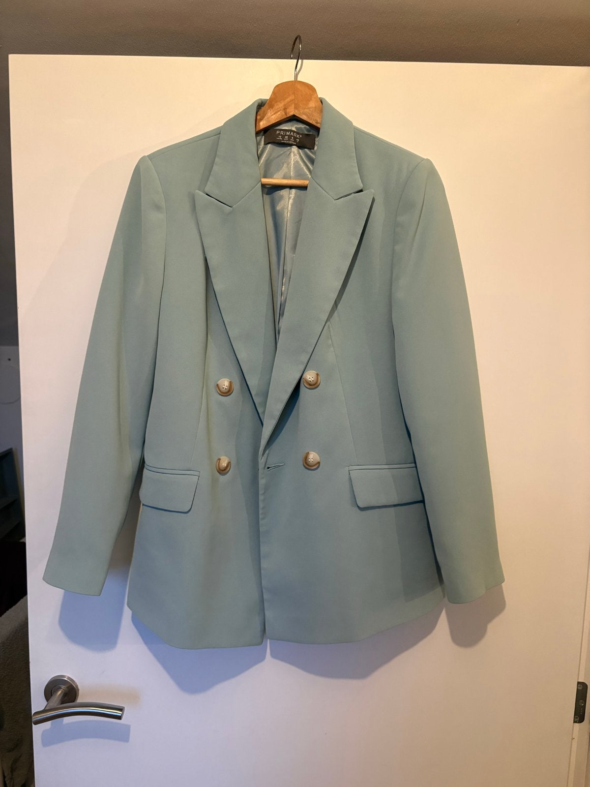 Primark blazer maat 38 (M) lichtblauw, Kleding | Dames, Maat 38/40 (M), Blauw, Ophalen of Verzenden, Zo goed als nieuw