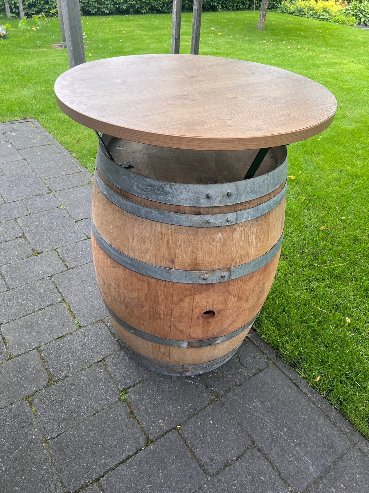 EIKEN WIJNVAT STATAFEL, Ophalen of Verzenden, Zo goed als nieuw