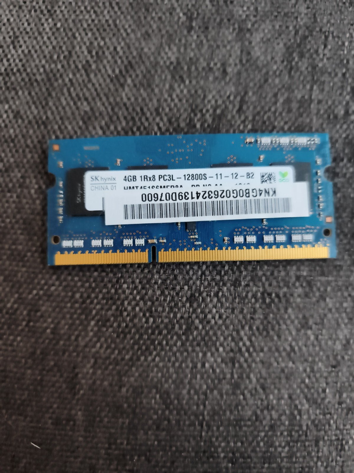 SK hynix 4GB DDR3L 1600MHz Laptop RAM SO-DIMM, Computers en Software, RAM geheugen, Gebruikt, Onbekend, DDR3, Ophalen of Verzenden