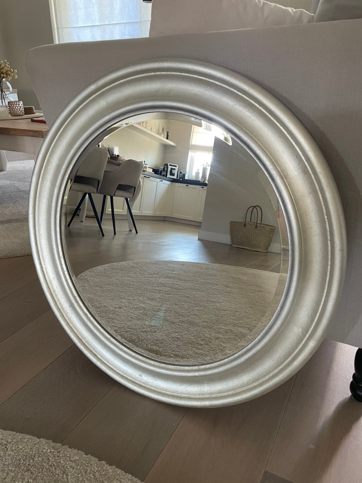 Ronde spiegel Songe Ikea, Ophalen, Gebruikt, Rond, 75 tot 100 cm