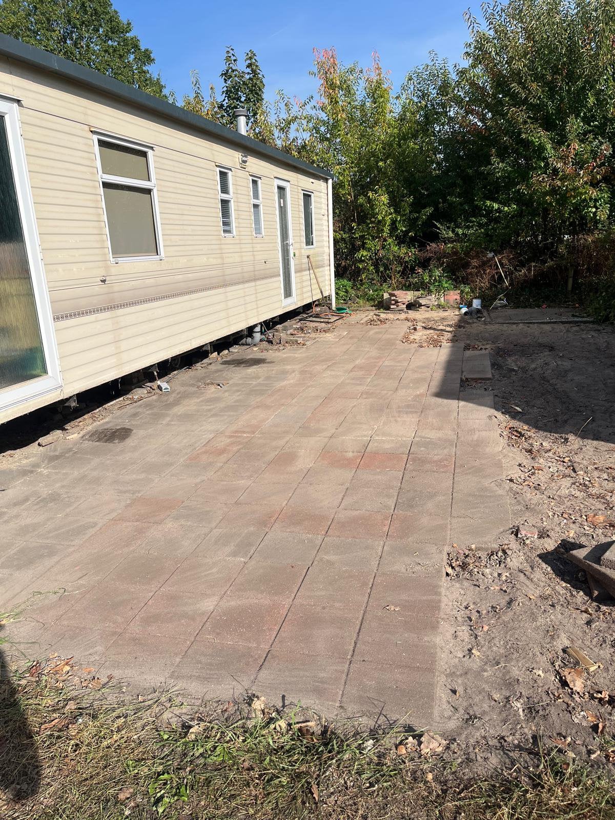Gratis tegels 30/30, Tuin en Terras, Ophalen, Gebruikt, Beton, Terrastegels