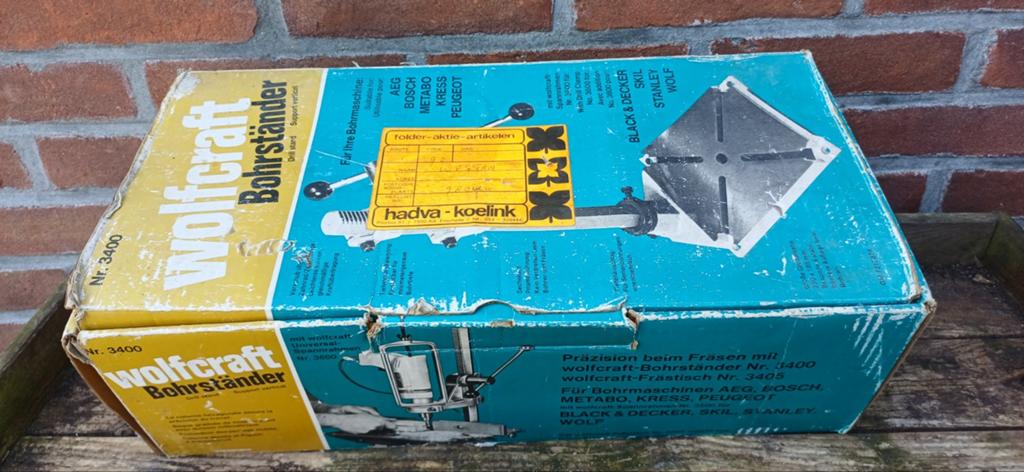Wolfcraft boorstander, Doe-het-zelf en Verbouw, Ophalen of Verzenden, Gebruikt