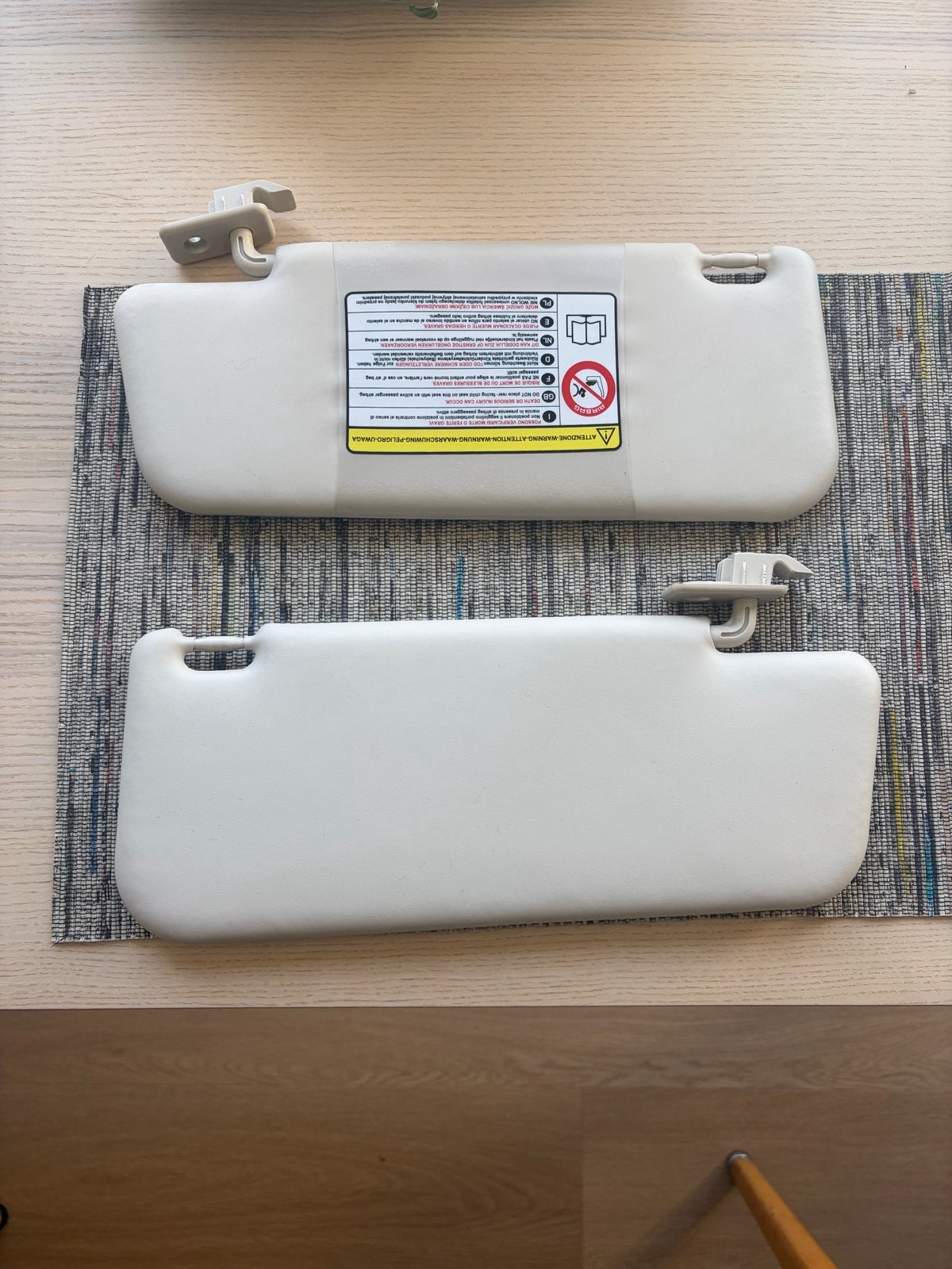Zonnekleppen Fiat 500 Panda, Auto-onderdelen, Ophalen of Verzenden, Gebruikt, Universele onderdelen