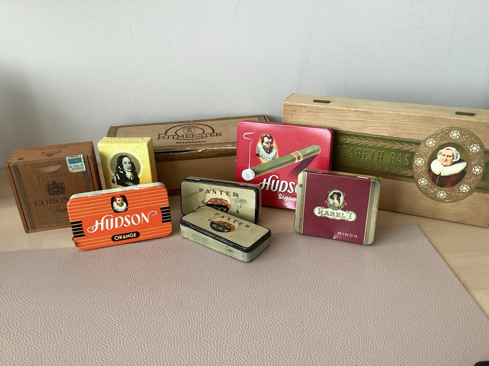 Vintage sigarenkistjes en blikjes - verzameling, Verzamelen, Ophalen of Verzenden, Gebruikt