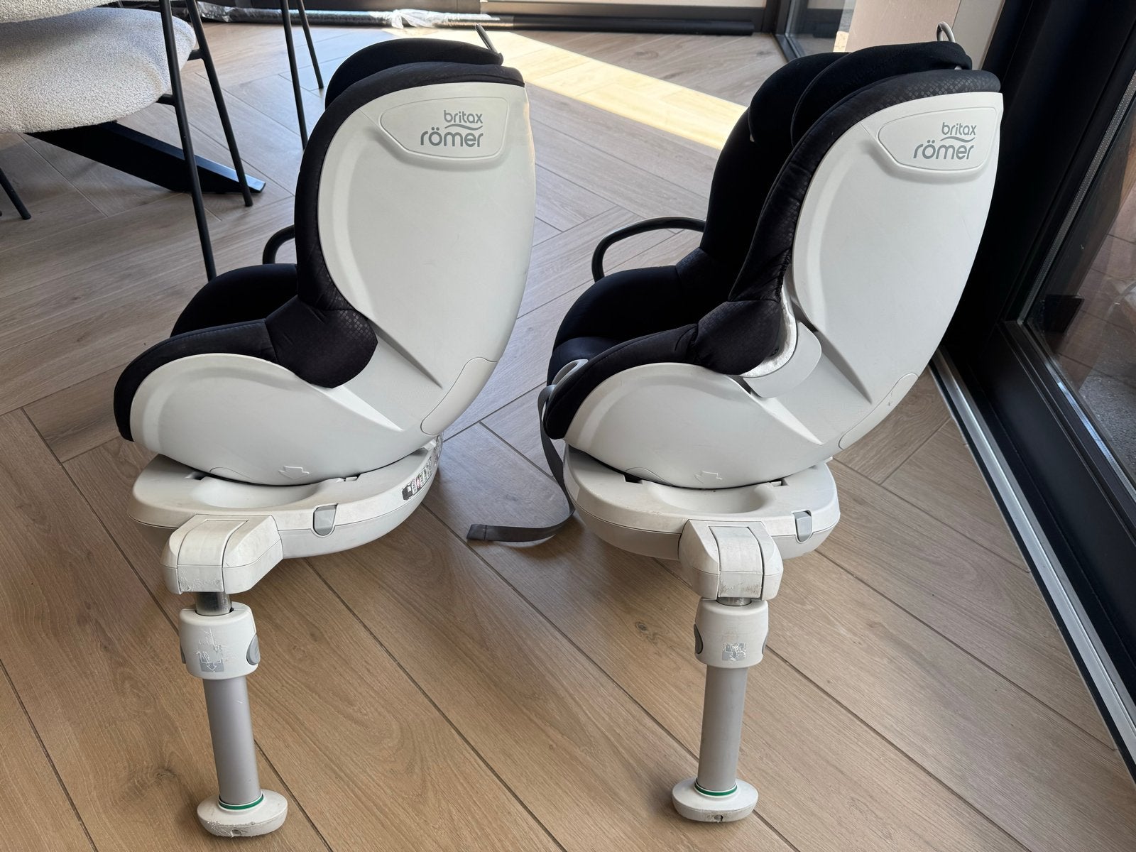 # Set van 2 Britax Römer Dualfix RM autostoelen #, Ophalen, Romer, Gebruikt, 0 t/m 18 kg