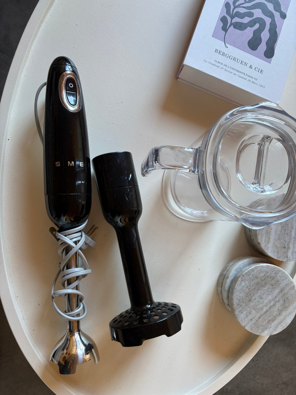Smeg staafmixer, Witgoed en Apparatuur, Keukenmixers, Minder dan 1 liter, Ophalen, Zo goed als nieuw, 3 snelheden of meer
