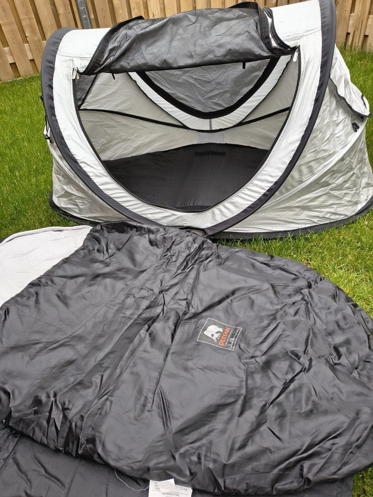 Deryan Peuter Luxe reisbedje met slaapzak, matras en hoes, Ophalen, Zo goed als nieuw, Tot en met 2