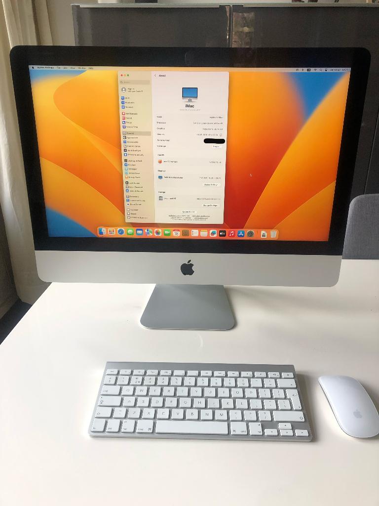 iMac 16GB 1TB-SSD 21.5-inch Retina 4K Core i5, 2017 3.4GHz, Computers en Software, Apple Desktops, Ophalen, SSD, IMac, Zo goed als nieuw
