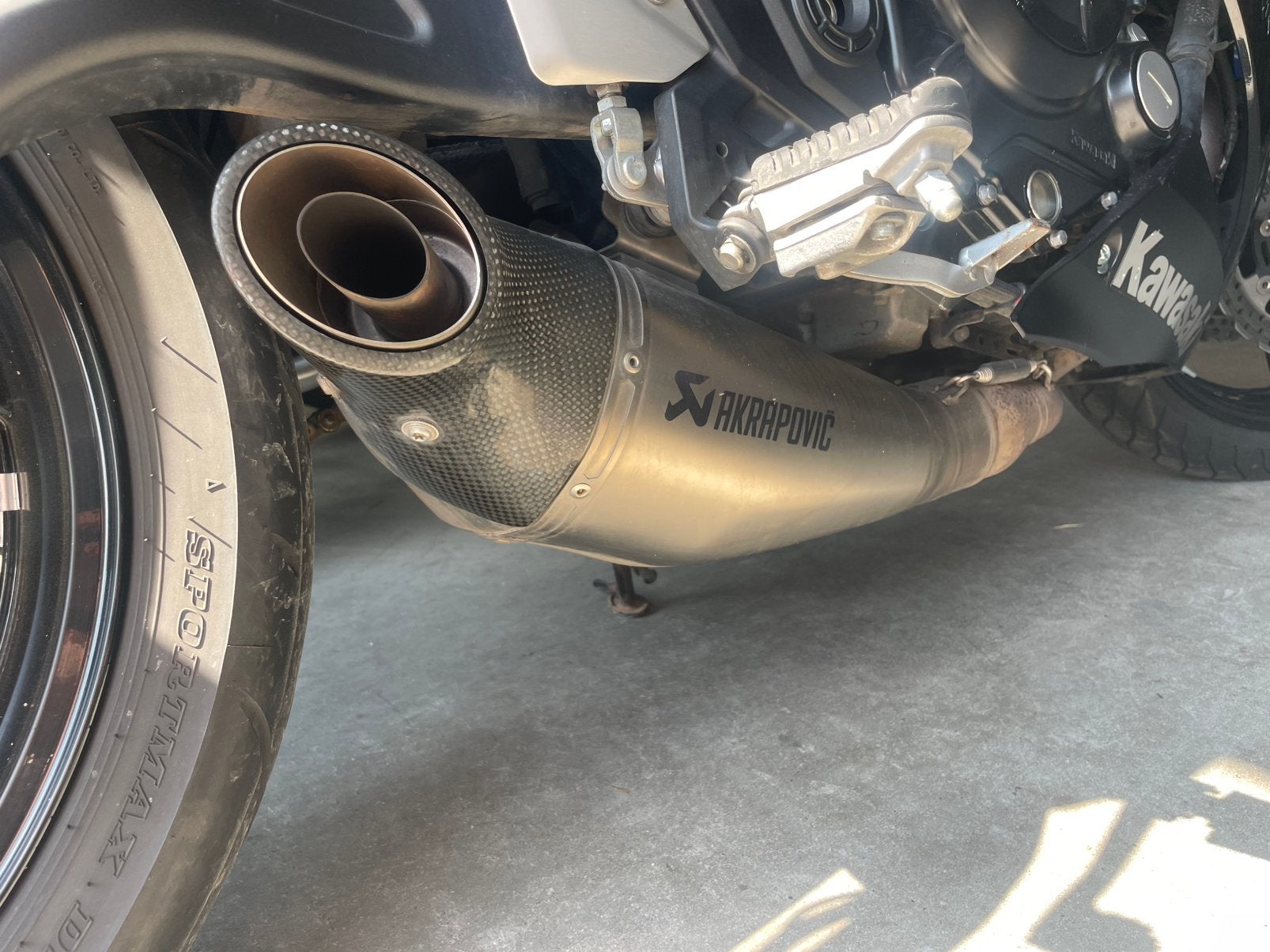 Akrapovic uitlaat kawasaki ninja 650 z 650 versys, Ophalen