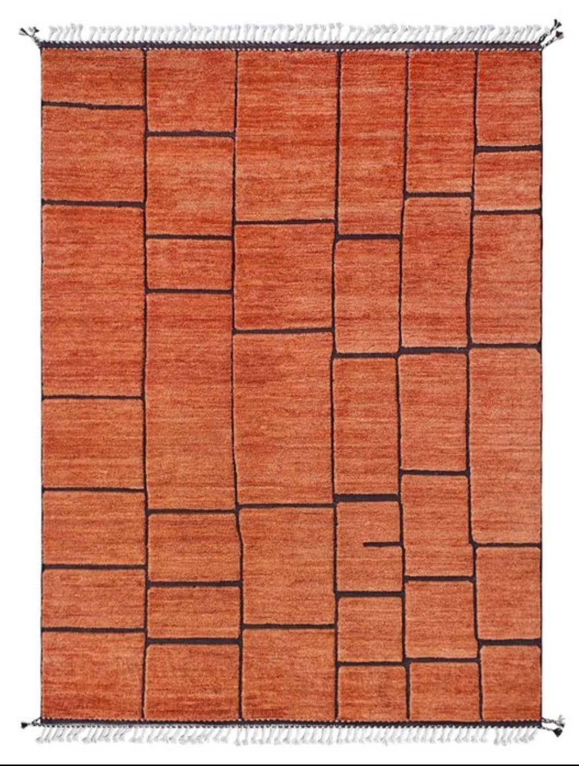 Hand-Knotted Berber Wool Rug – 239  175 cm, 150 tot 200 cm, 200 cm of meer, Ophalen of Verzenden, Zo goed als nieuw