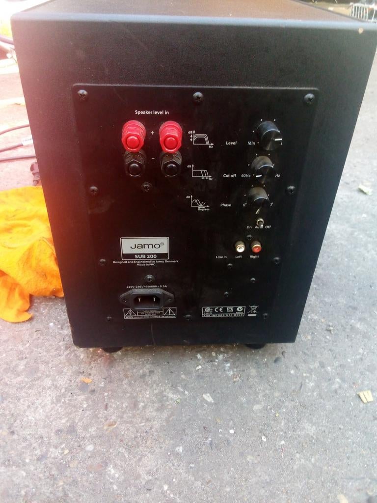 Jamo SUB 200 Subwoofer - Krachtige Bass voor Thuisbioscoop, Audio, Tv en Foto, Ophalen