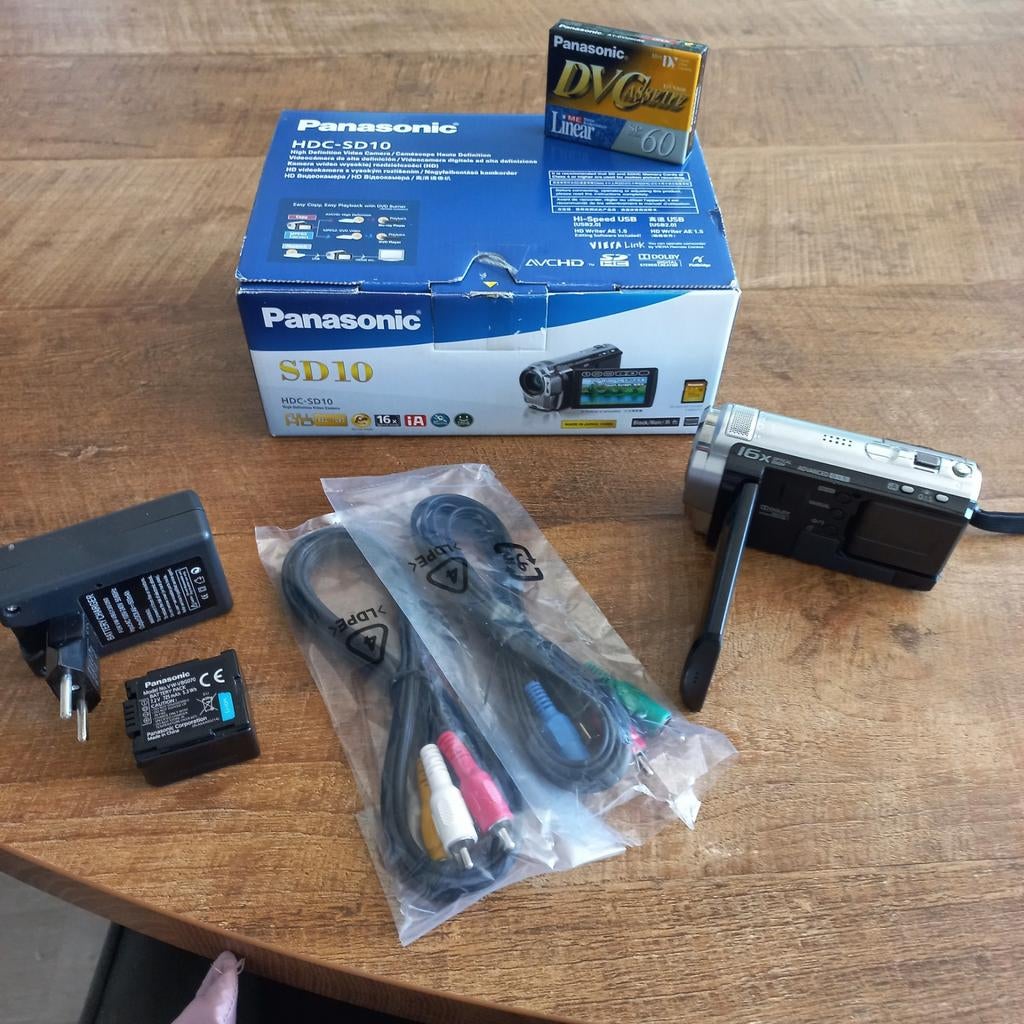 Panasonic HDC-SD10 videocamera, Ophalen, Full HD, Panasonic, 20x of meer