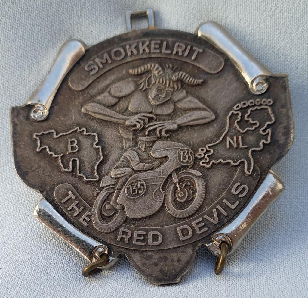 Medaille of herinneringspenning van de Smokkelrit, Verzenden, Zo goed als nieuw, Motoren