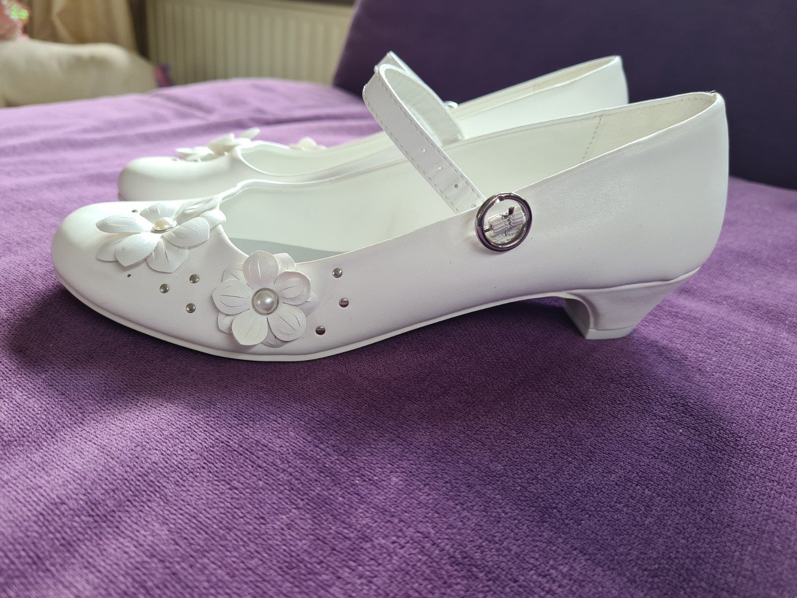 mooie witte schoenen( nieuw), Ophalen, Nieuw, Wit, Sneakers of Gympen