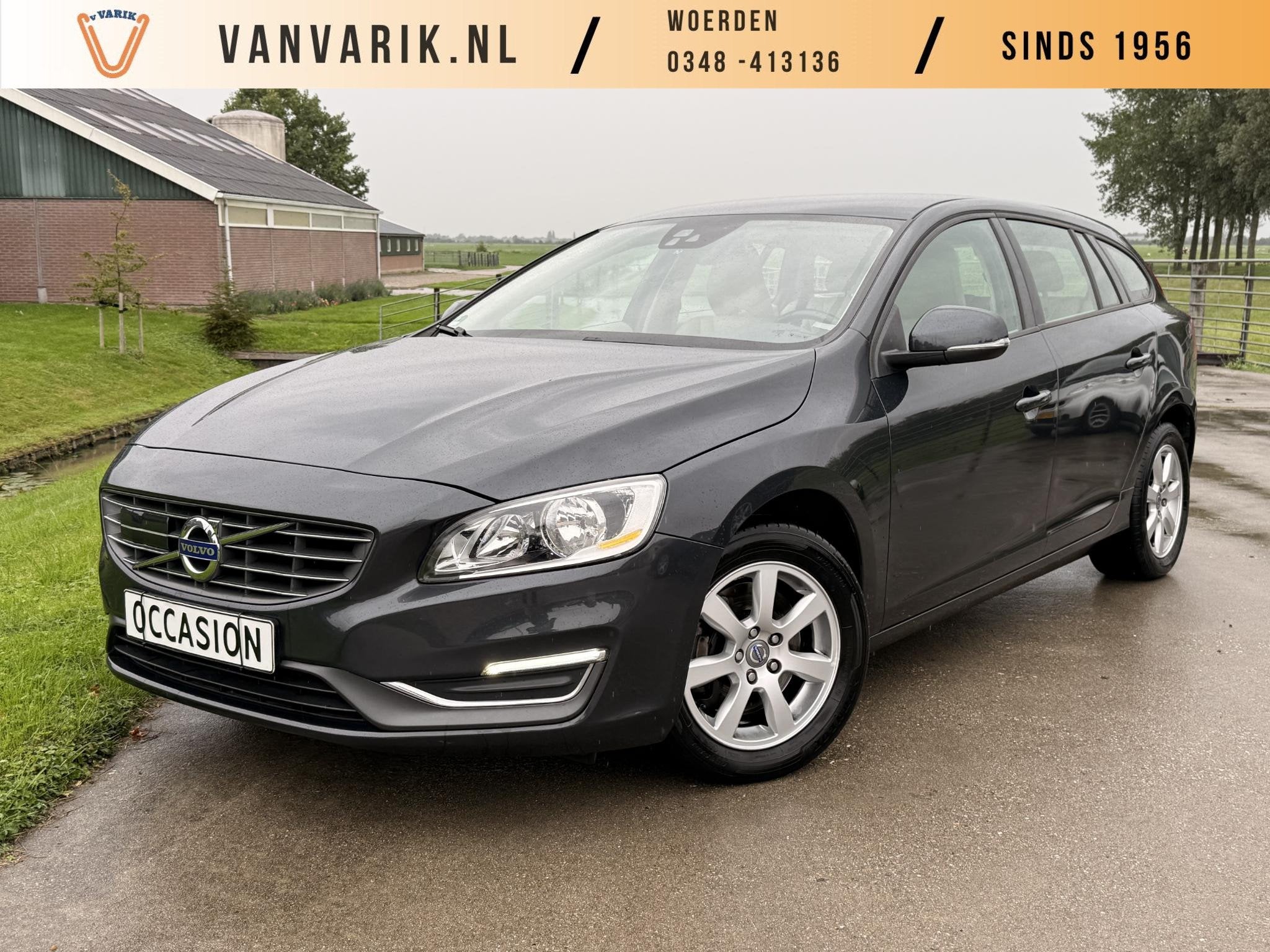 Volvo V60 2.0 T5 Kinetic RIEM V.V. | ADAPT. CRUISE | TREKHAA, Auto's, Stof, Gebruikt, Euro 6, 4 cilinders