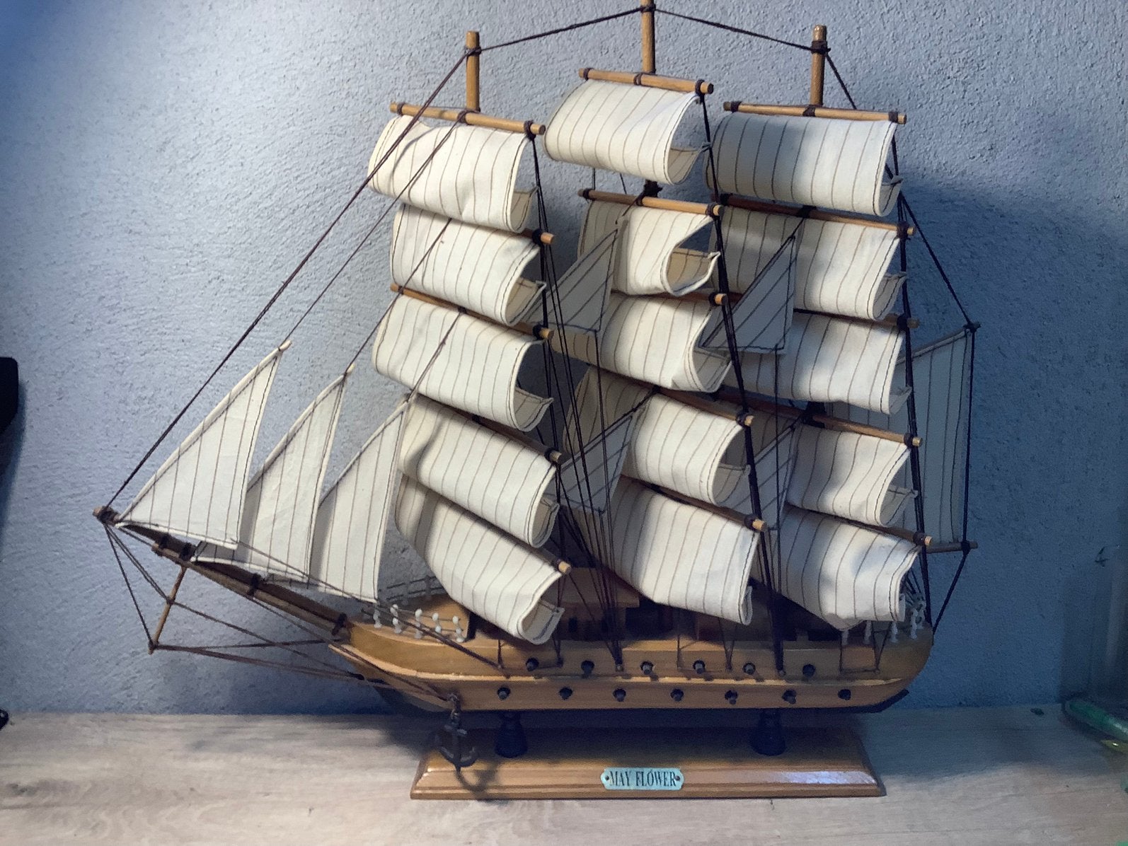 Houten boot zeilboot, Ophalen, Gebruikt