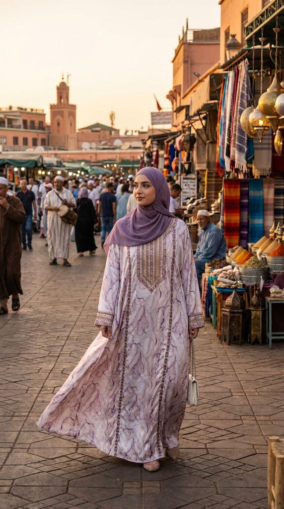 Luxe Abaya met Marmerprint ( Mikhwar Dubai), Verzenden, Nieuw, Overige kleuren, Overige typen