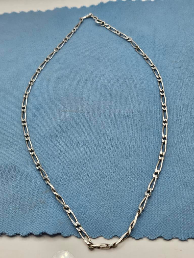 Zilveren ketting, Met hanger, Ophalen of Verzenden, Zo goed als nieuw, Zilver