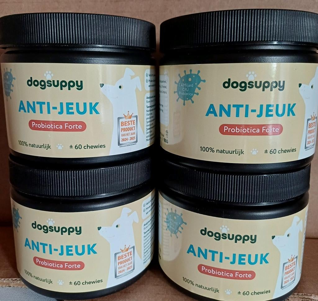Dogsuppy Anti jeuk probiotica, 4 stuks, Dieren en Toebehoren, Ophalen of Verzenden, Hond