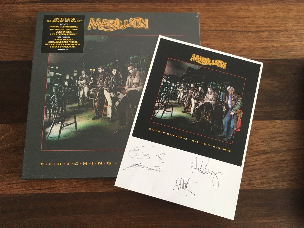 Vinyl 5LP BoxSet Marillion Clutching At Straws SIGNED NIEUW, Boxset, Progressive Rock, Geseald, Ophalen of Verzenden