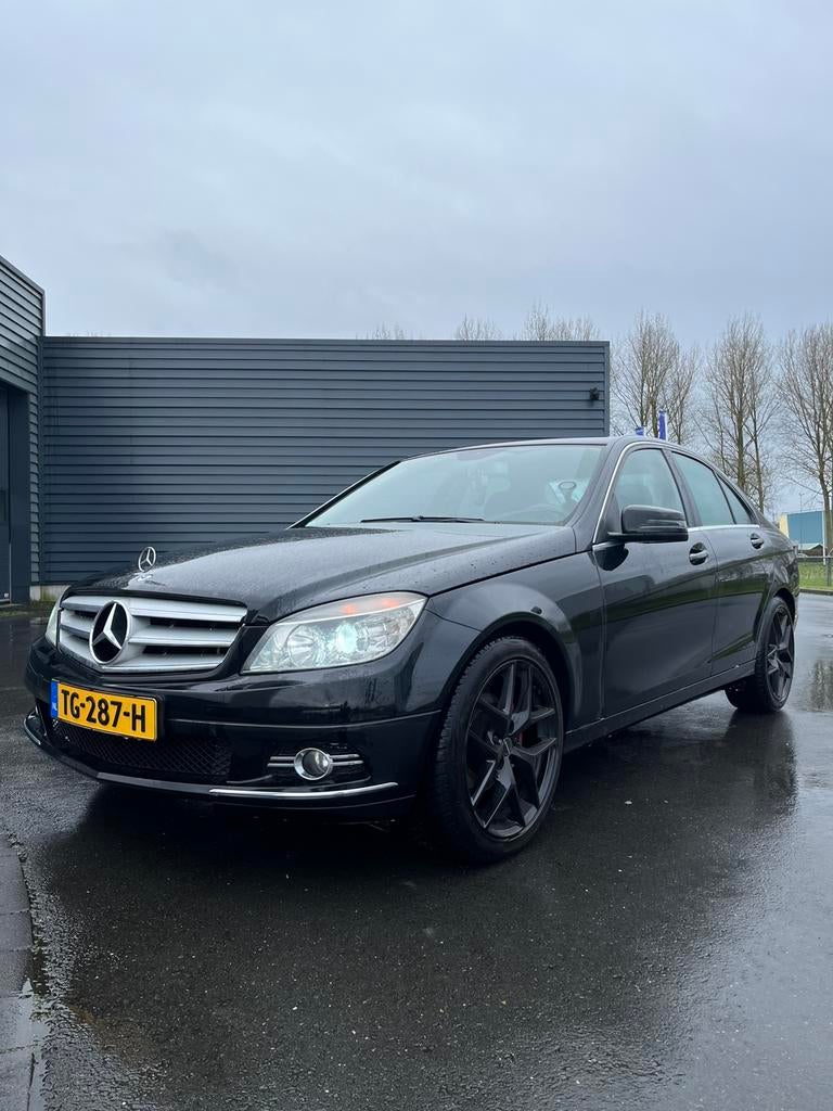 Mercedes-Benz C-Klasse 1.6 C180 Kompr. Sedan 2009 Zwart, Zwart, 14 km/l, 75 €/maand, Handgeschakeld