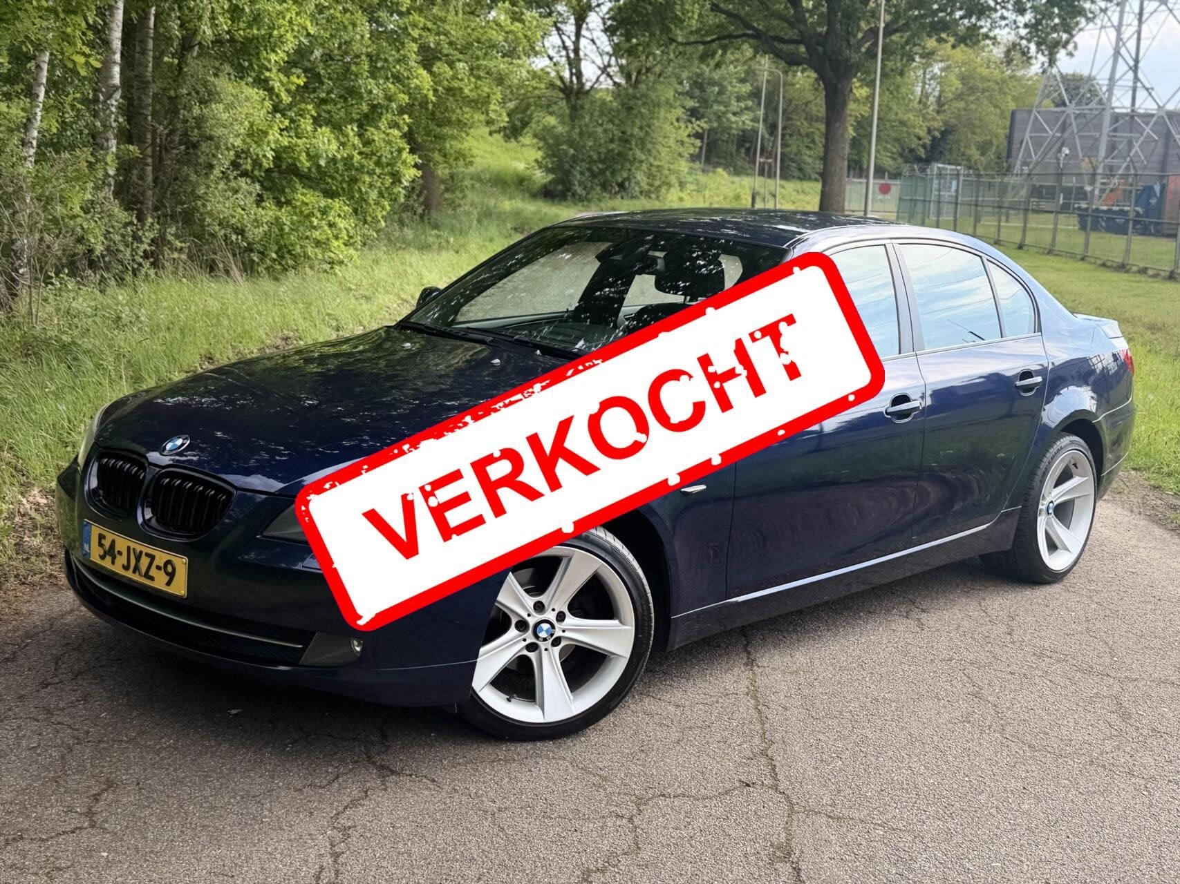 BMW E60 5-Serie 520i HUD Softclose Memory Keyless ☑️, Automaat, Achterwielaandrijving, 4 cilinders, Blauw