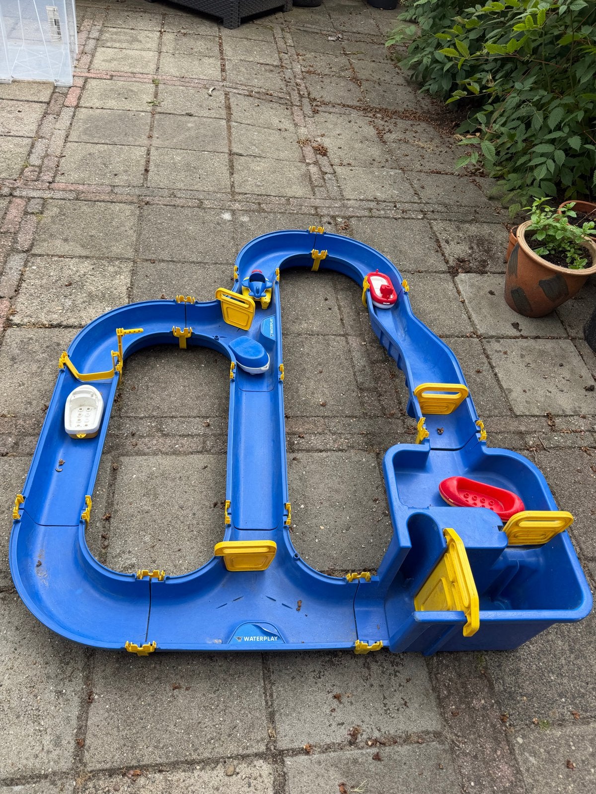 BIG Waterplay waterbaan met bootjes (pomp ontbreekt), Ophalen of Verzenden, Gebruikt
