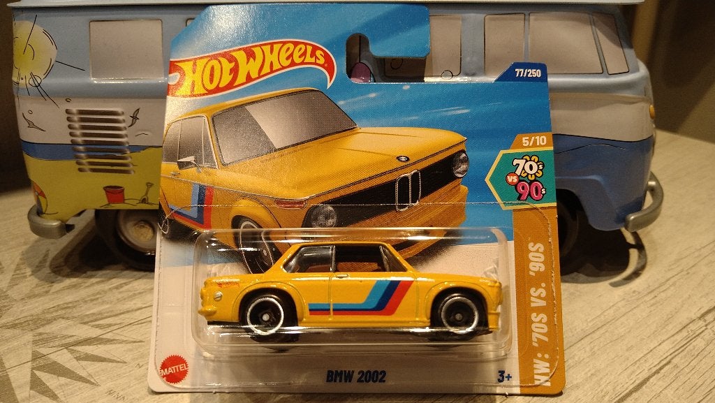 Hot Wheels BMW 2002 HW 70s VS 90s Yellow 1 64, Ophalen of Verzenden, Nieuw, Auto