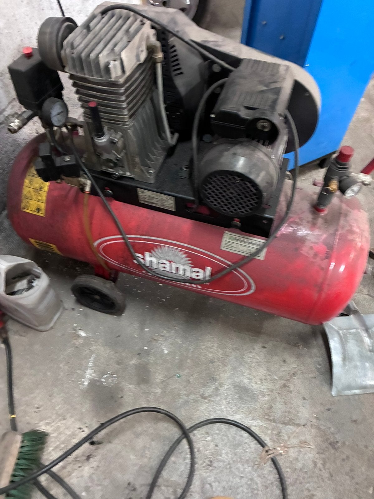Shamal compressor, Minder dan 25 liter, Ophalen, Zo goed als nieuw, Minder dan 200 liter/min