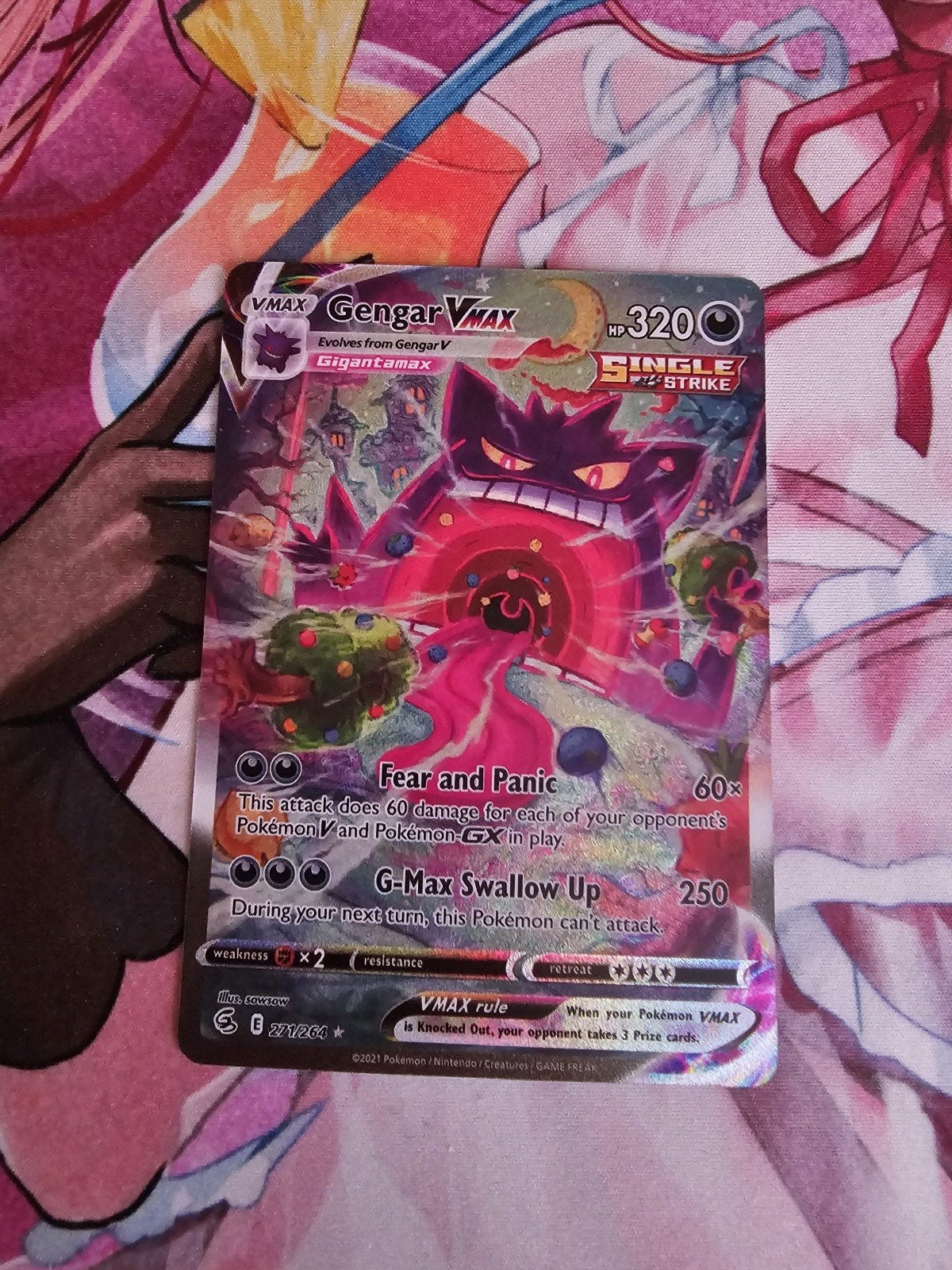 Gengar VMAX Pokémon kaart (271/264) - Fusion Strike, Ophalen of Verzenden