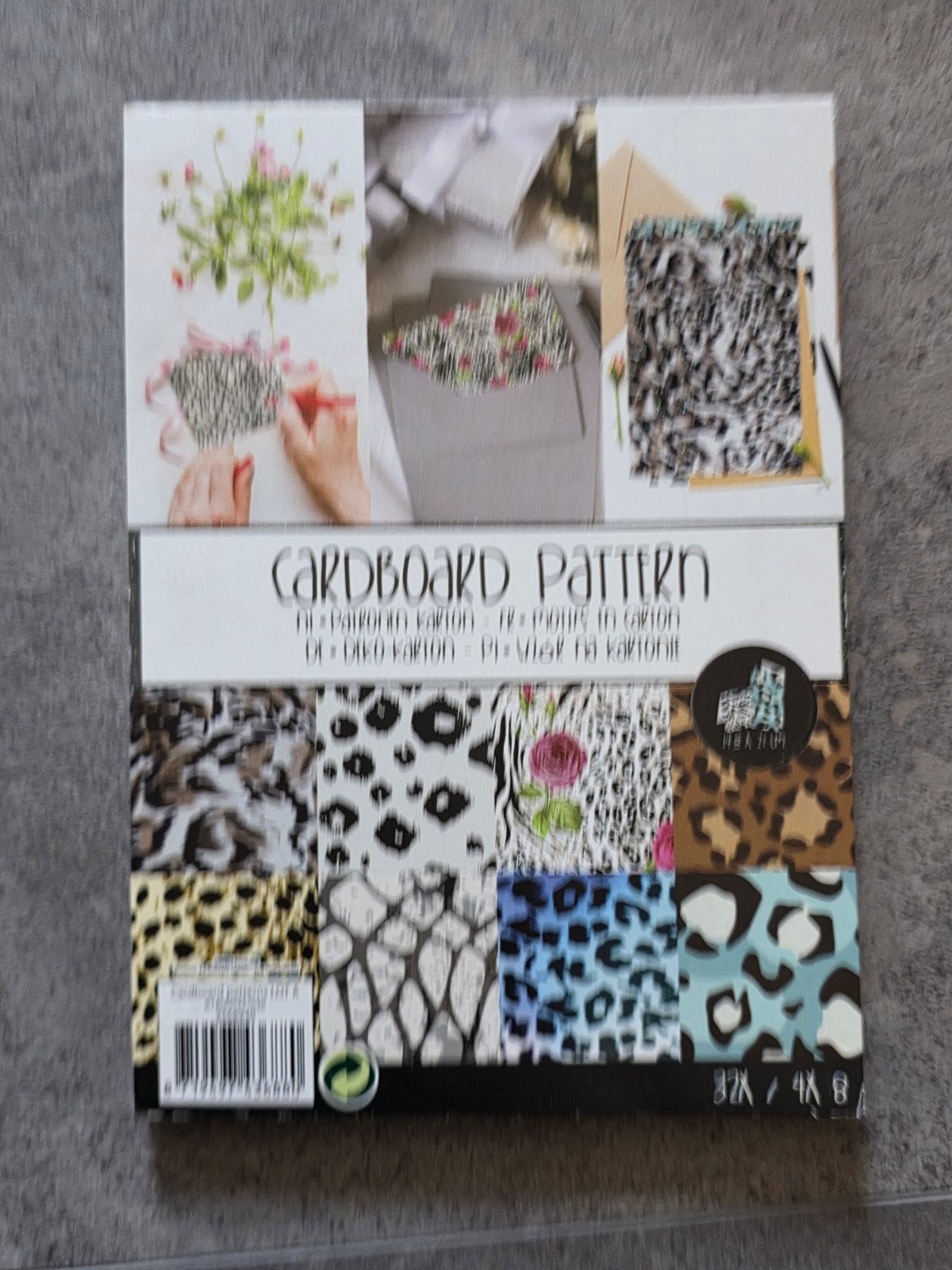 Cardboard patterns karton papierblok papier blok, Ophalen of Verzenden, Zo goed als nieuw