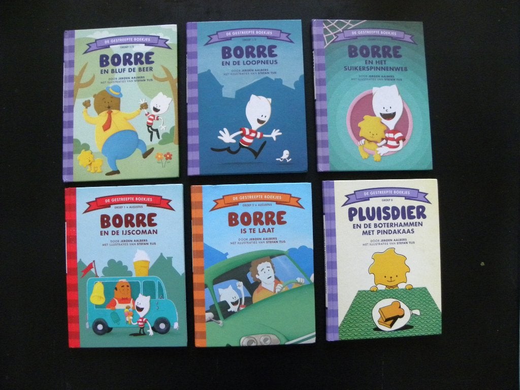 Gestreepte boekjes 6 titels  à 1,50  (3 voor 5,00), Ophalen of Verzenden, Zo goed als nieuw, Fictie algemeen