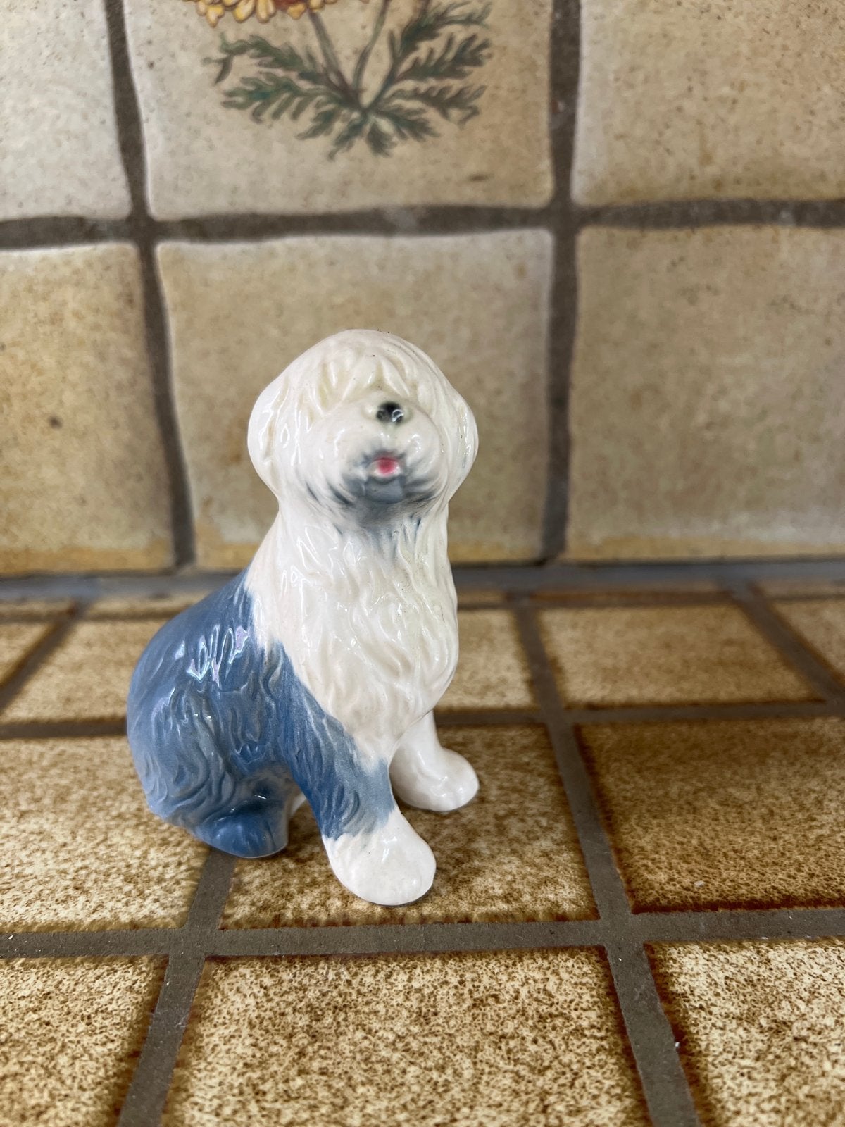 Vintage Goebel Old English Sheepdog Beeldje W Germany, Ophalen of Verzenden, Gebruikt, Hond of Kat, Beeldje of Figuurtje