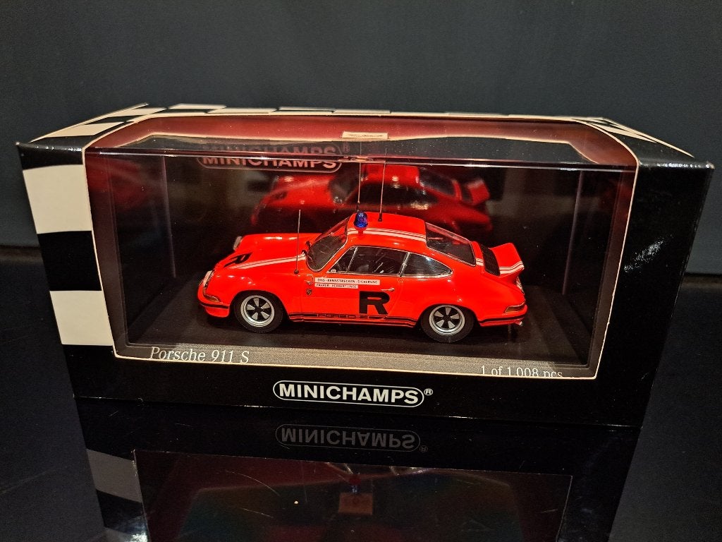 1:43 Minichamps Porsche 911 S "Ons R1" 1976, Hobby en Vrije tijd, Ophalen of Verzenden, Nieuw, Auto, MiniChamps
