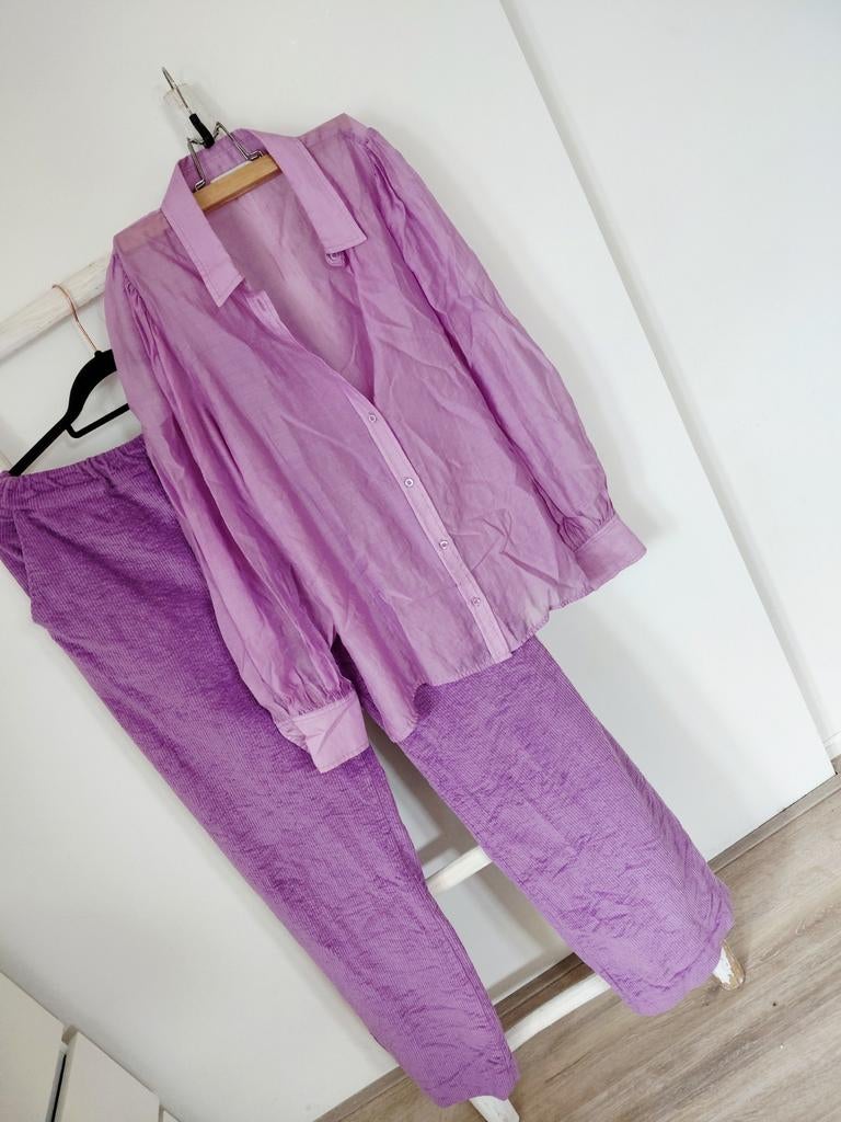 Prachtige 2delig Circle of trust pantalon &Modstrom blouse L, Kleding | Dames, Blouses en Tunieken, Ophalen of Verzenden, Zo goed als nieuw